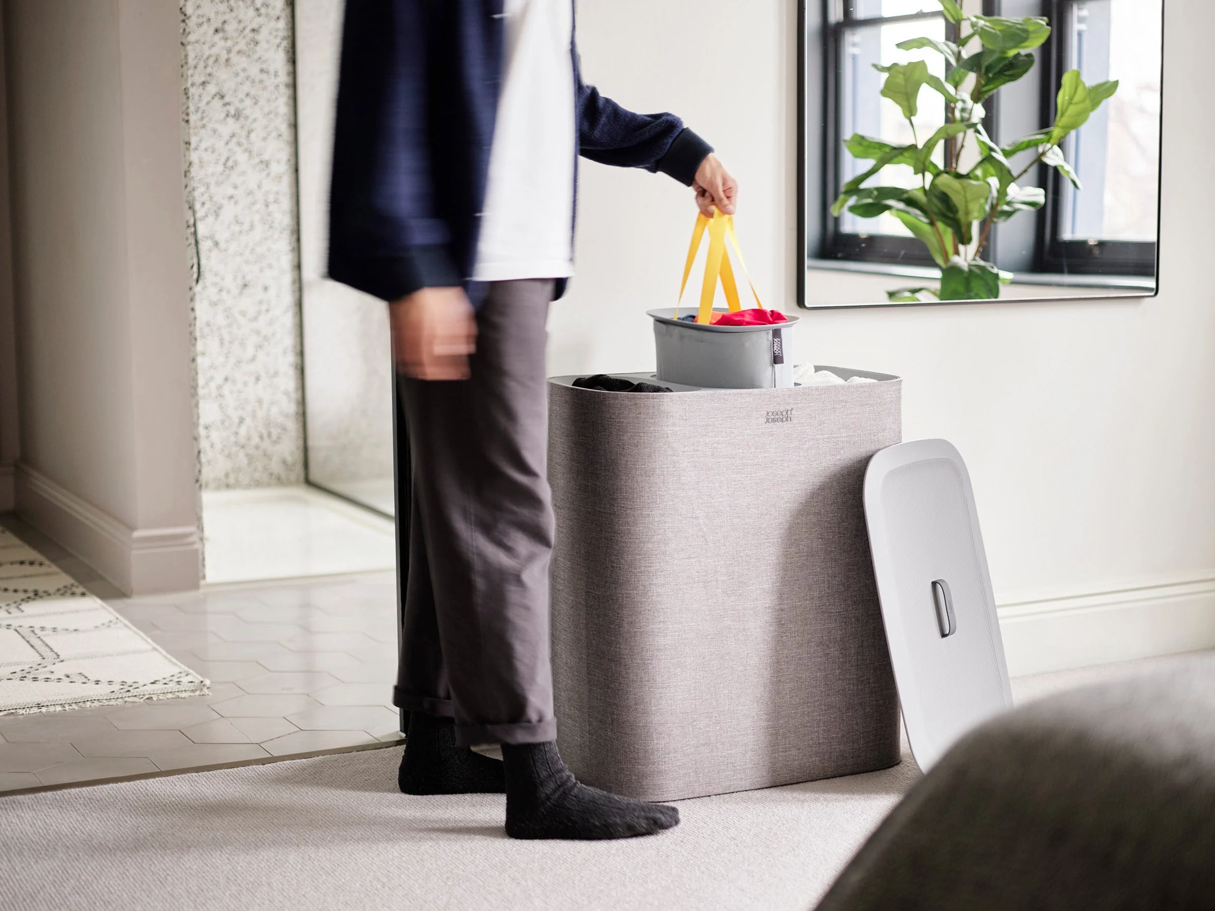 2-piece Gray Tota Trio 90L & Hold-All™ Max 55L Laundry Basket Set - Image 4
