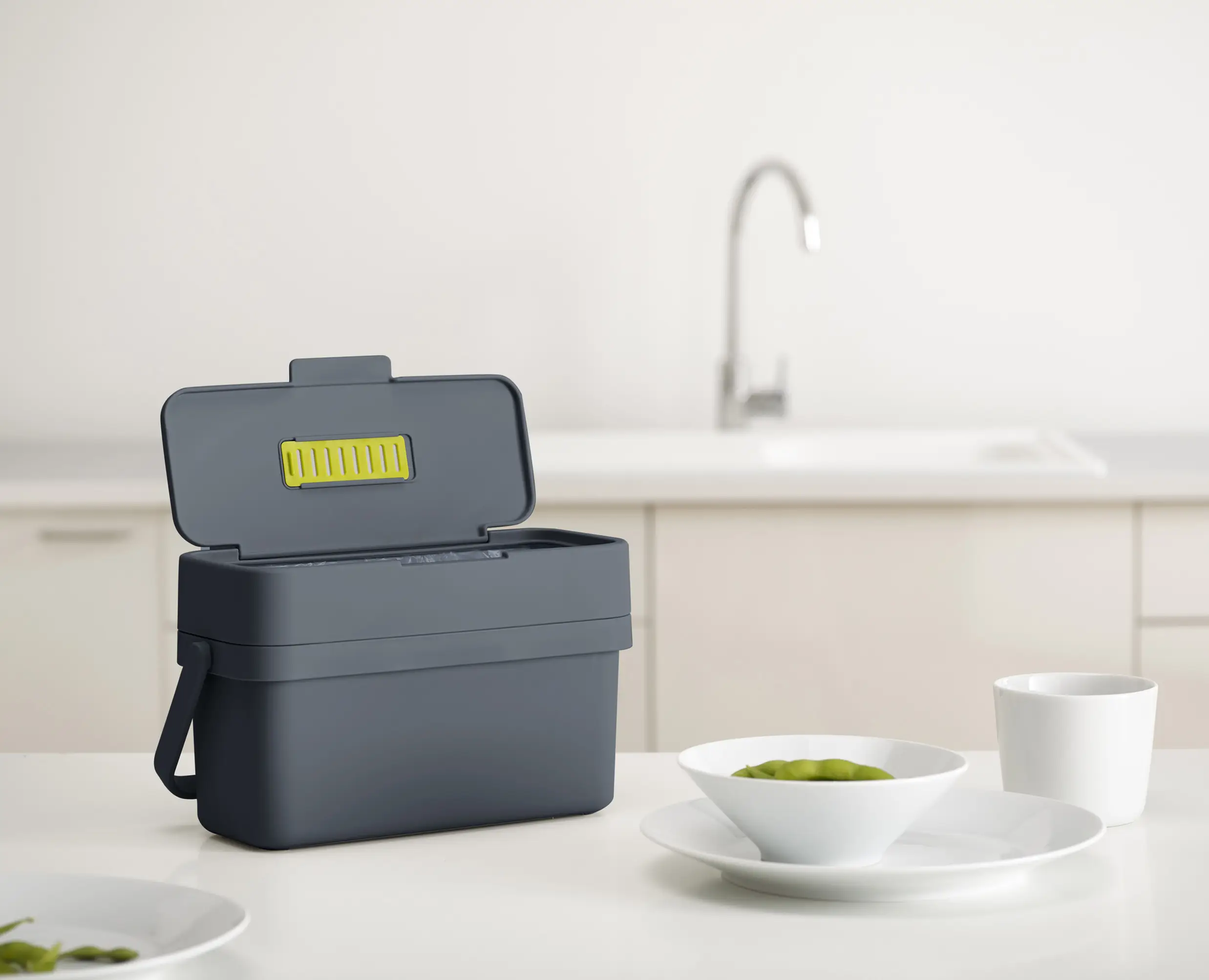 Compo™ 4L Gray Food Waste Caddy - Image 3