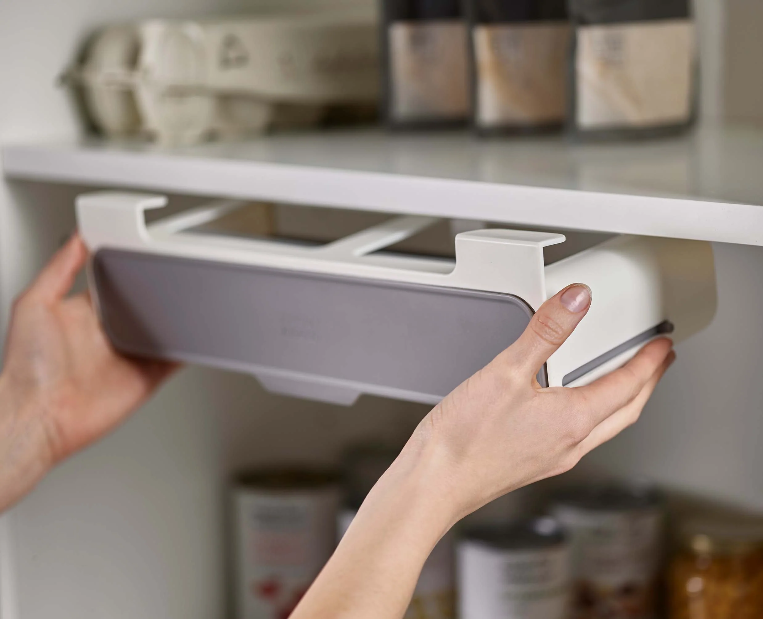 CupboardStore™ Gray Under-shelf Spice Rack - Image 4