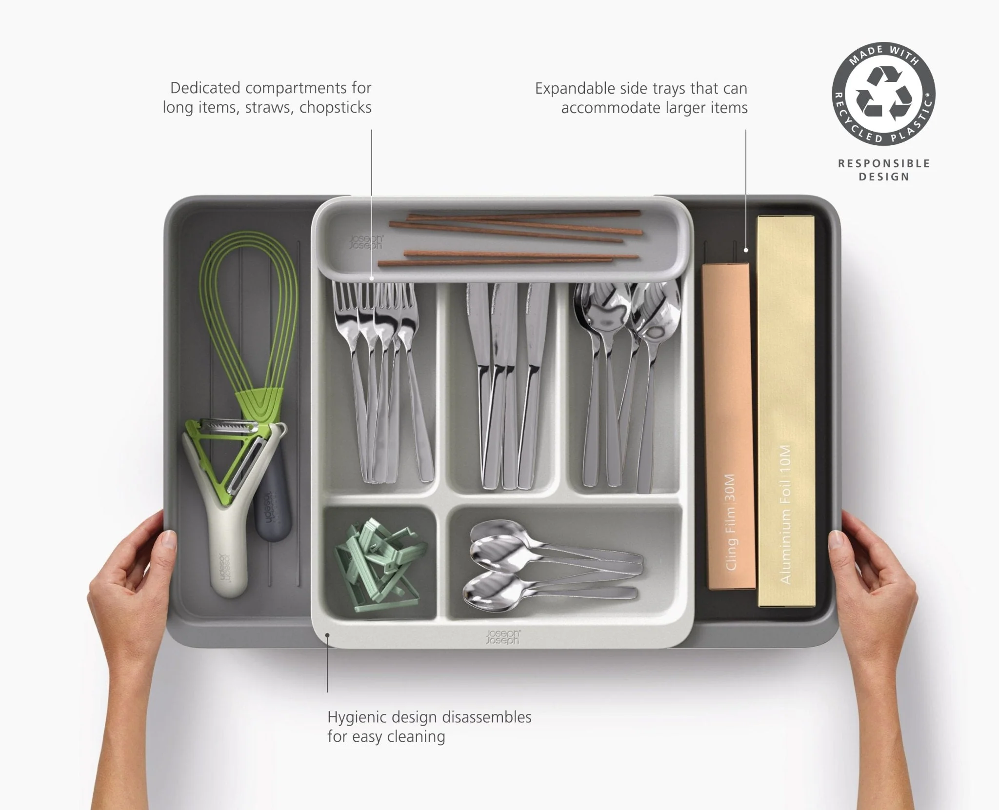 DrawerStore™ Expanding Cutlery, Utensil & Gadget Organizer - Image 6