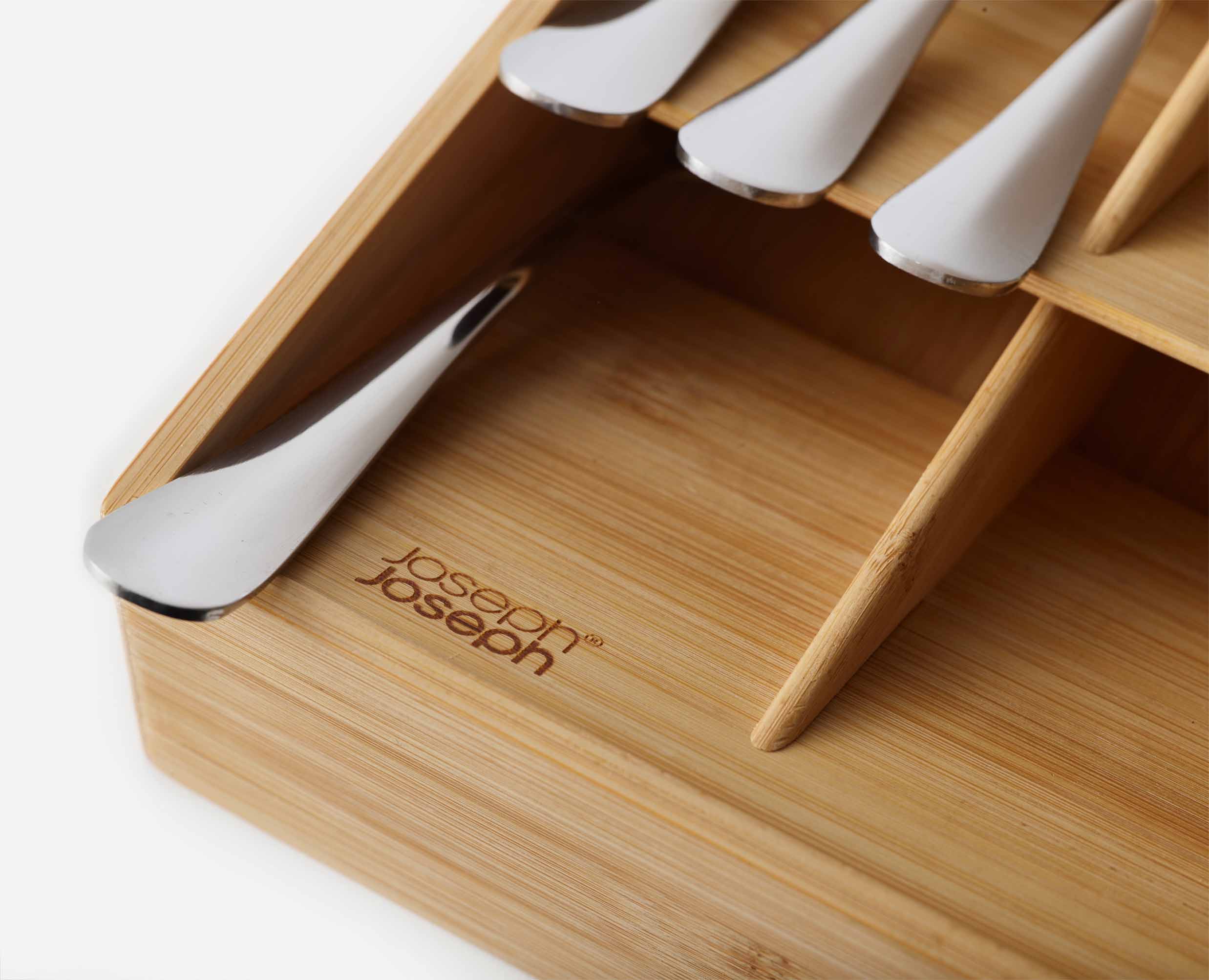 DrawerStore™ Bamboo Large Cutlery Organizer - Image 4