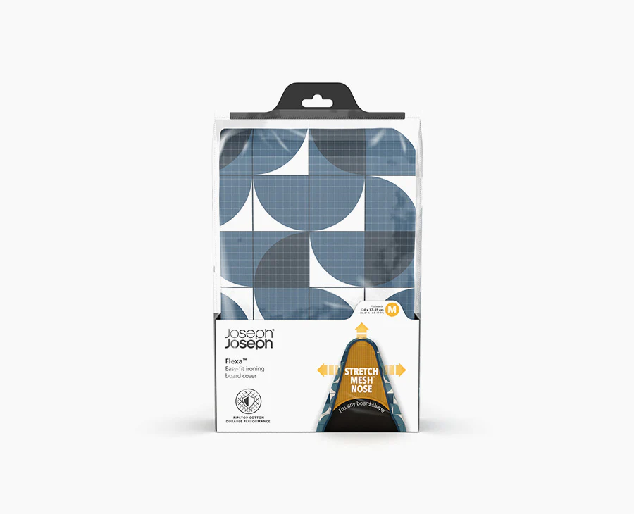 Flexa™ 124-135cm Blue Easy-fit Ironing Board Cover