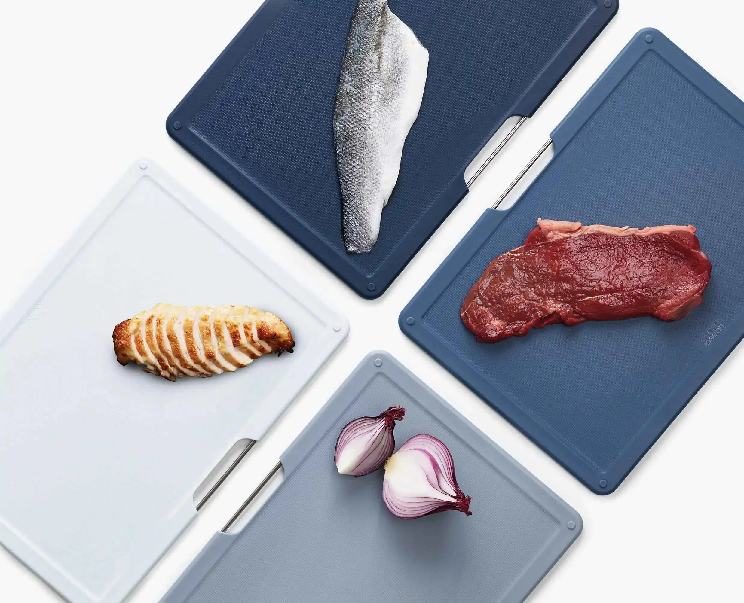 Folio™ 4-piece Blue Cutting Board Set - Editions - Image 6