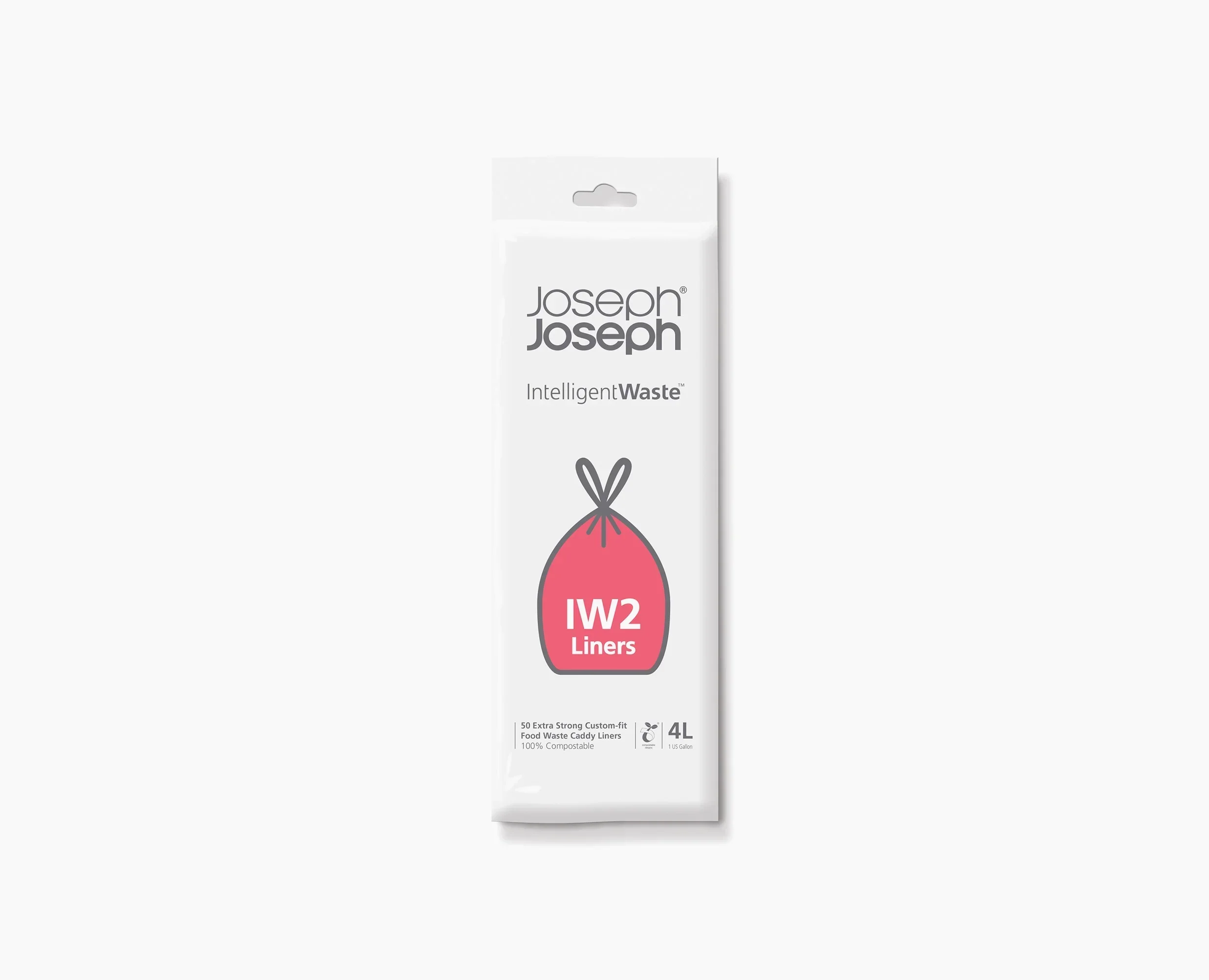 IW2 4L White Food Waste Caddy Trash Bags - Image 3