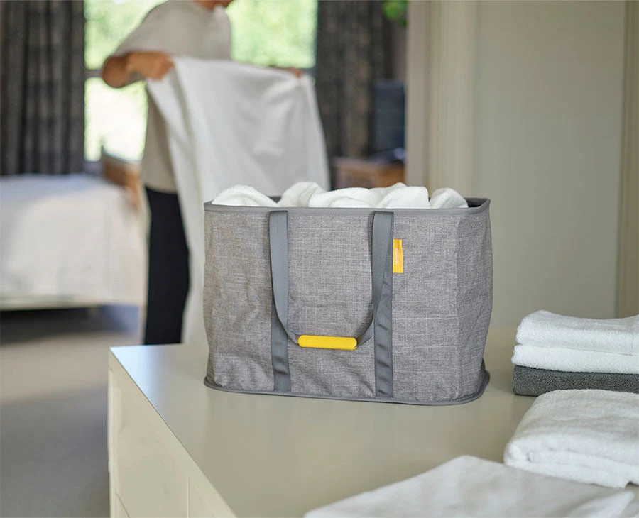 Hold-All™ Max Gray Collapsible 55L Laundry Basket - Image 2