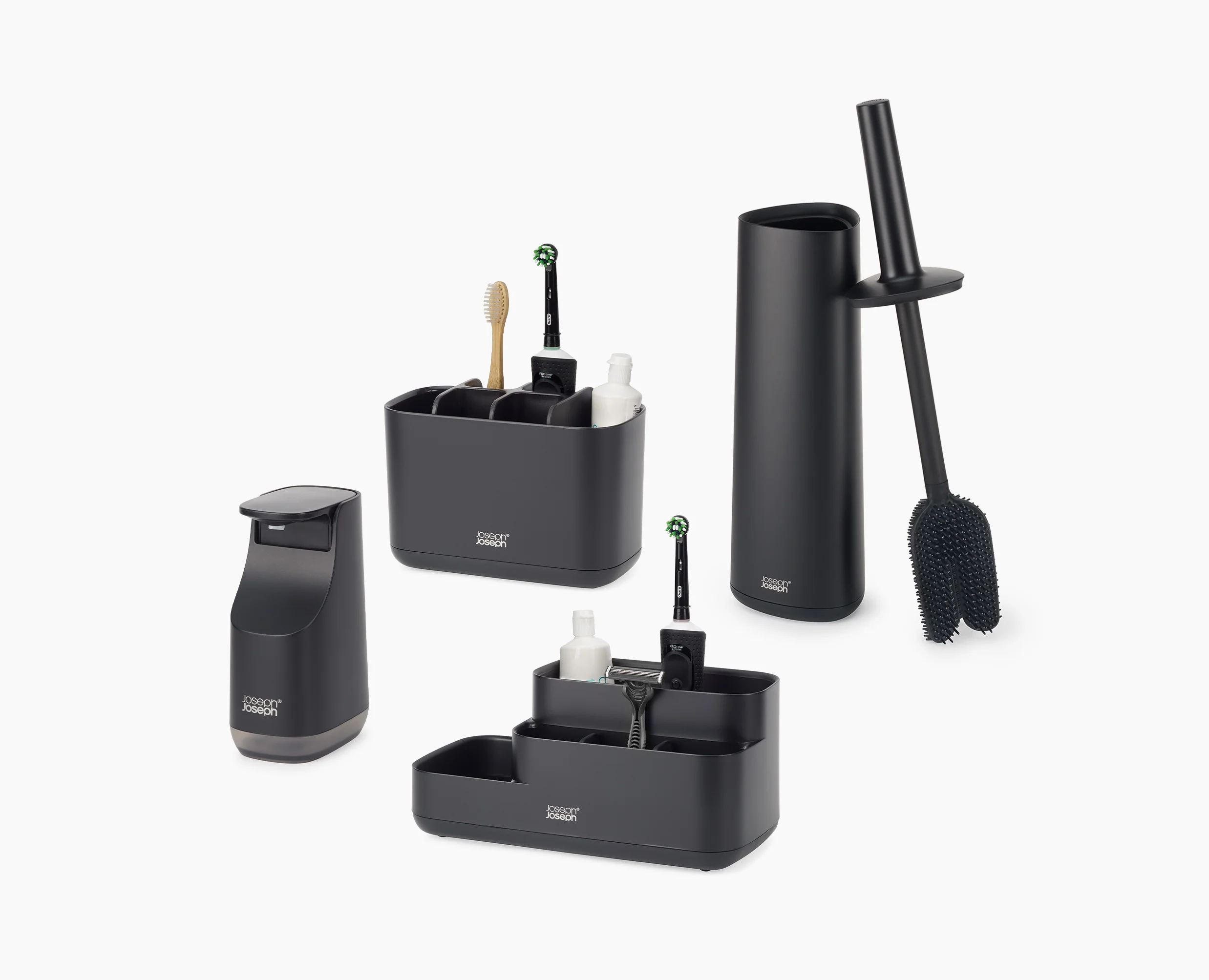 Matt Black Bathroom Set