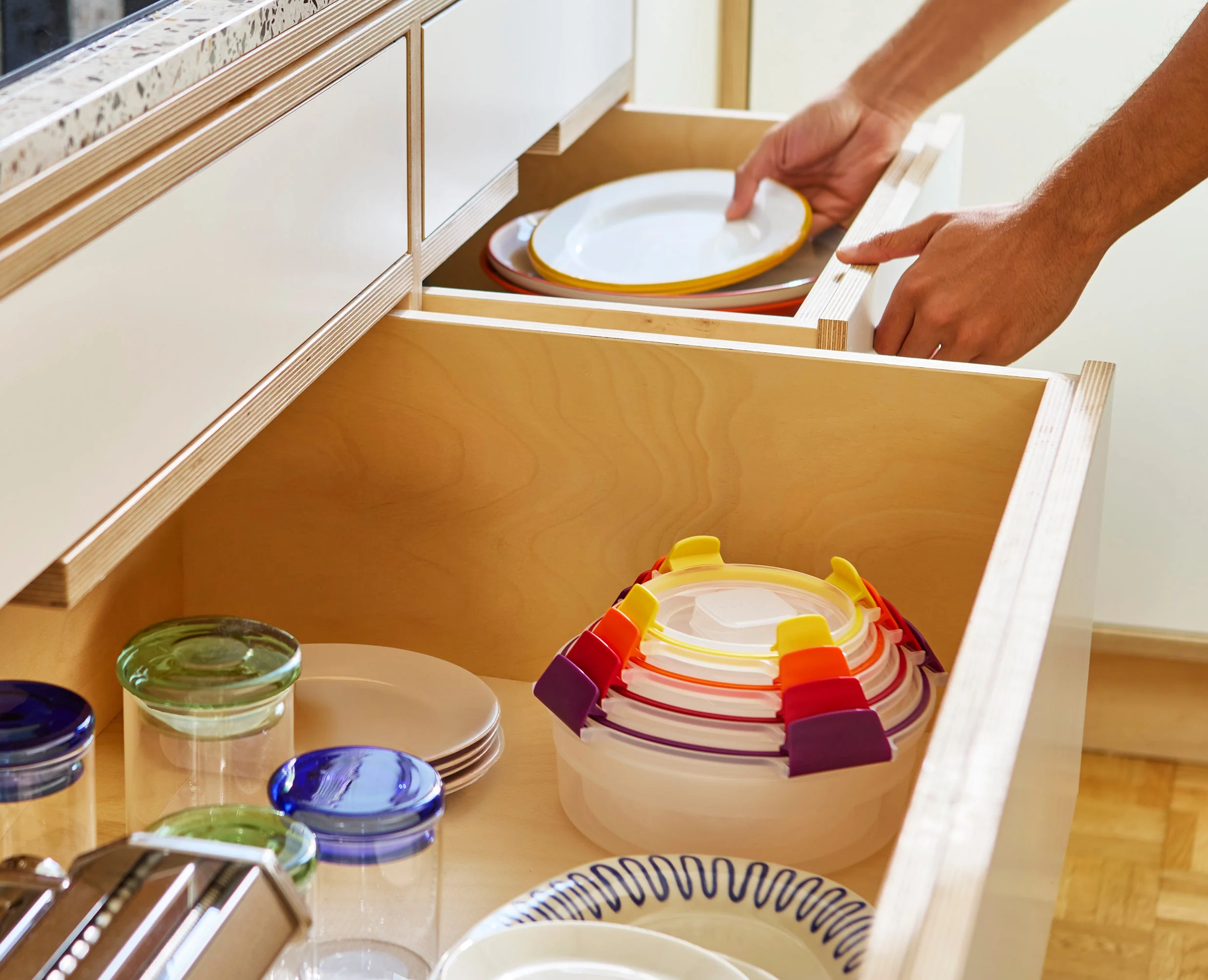 Nest™ Lock 8-Piece Multicolor Round Food Container Set - Image 3