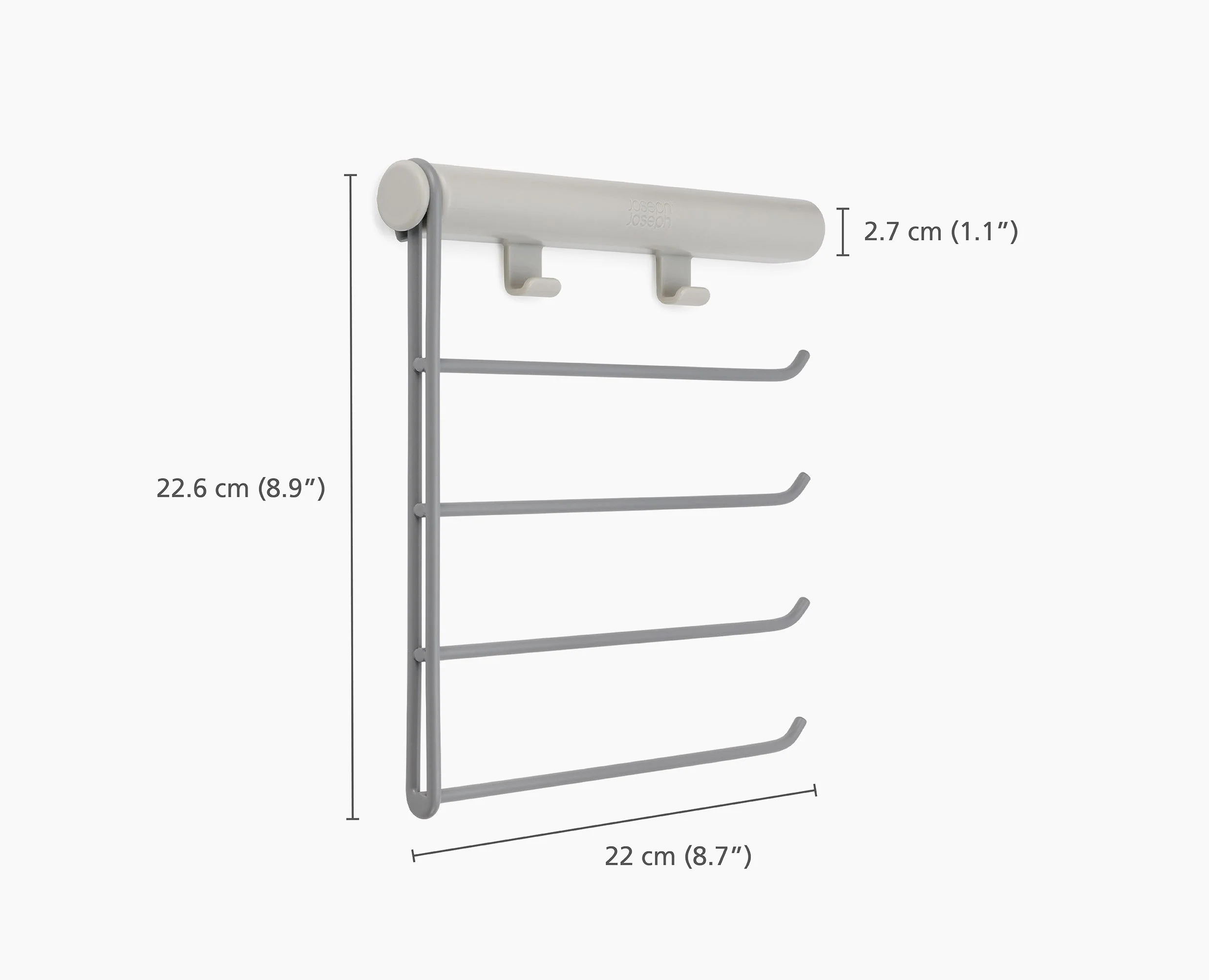 Orderly™ Ecru Belt, Tie & Scarf Hanging Rack - Image 7