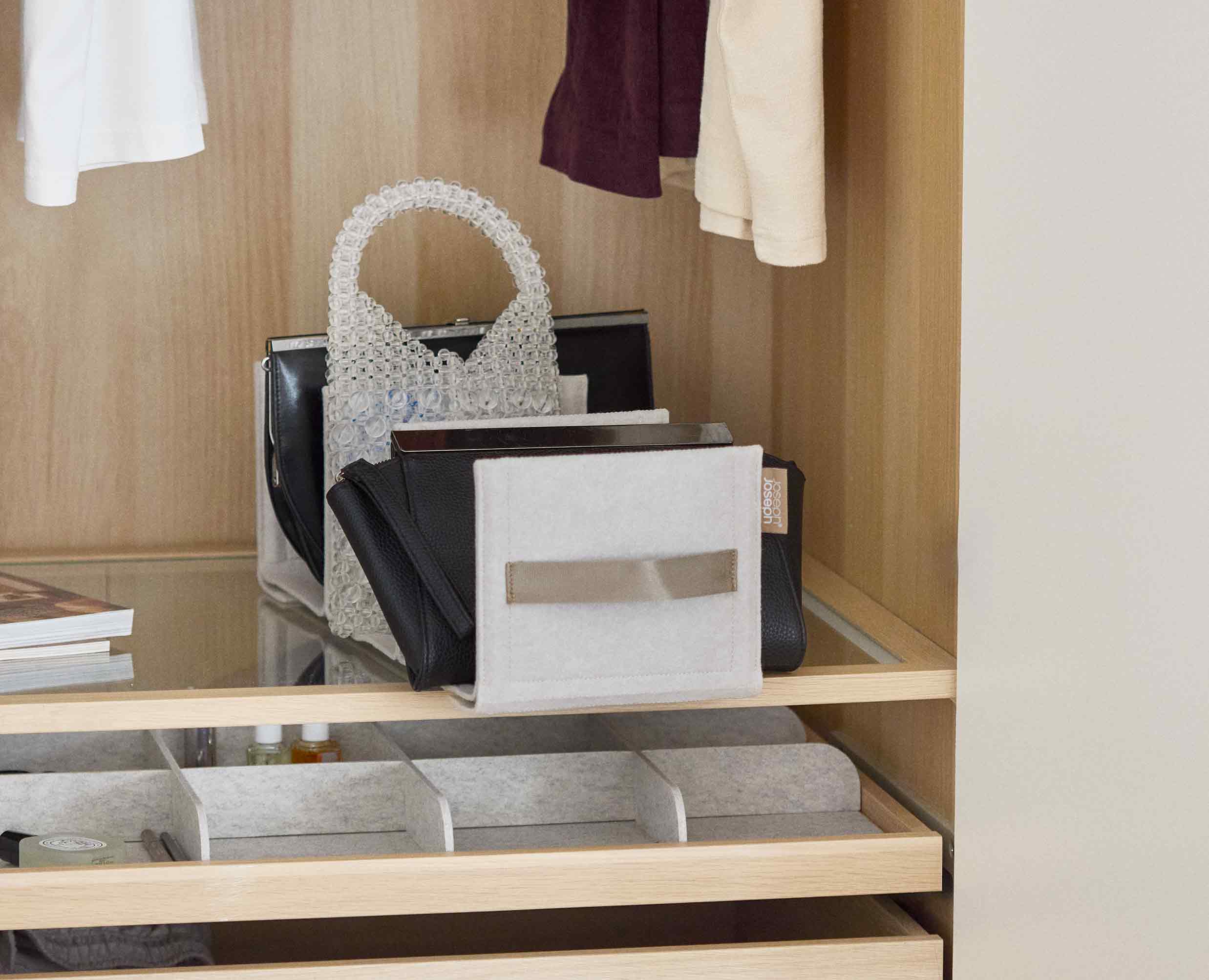 Orderly™ Ecru Bag & Purse Closet Organizer - Image 4