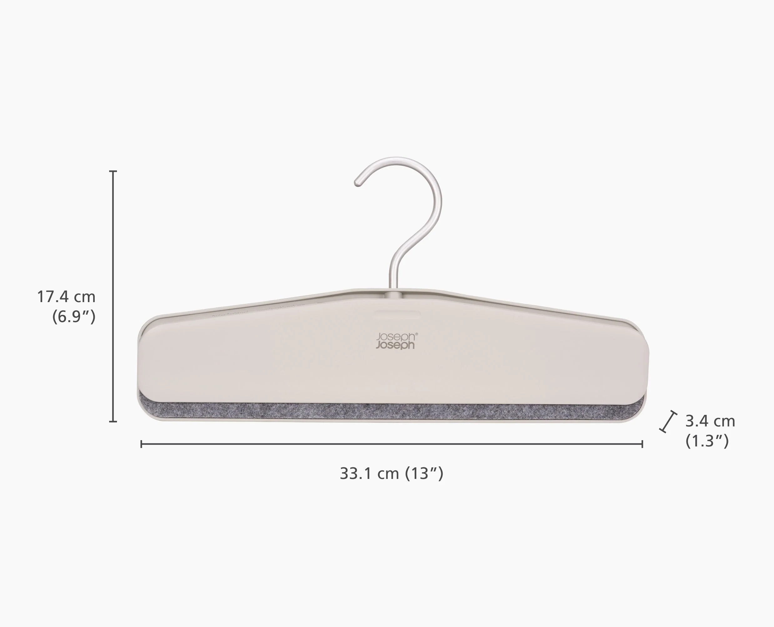 Orderly™ Easy-grip Set of 2 Ecru Skirt & Pants Hangers - Image 5