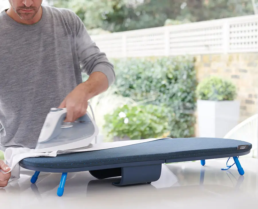 Pocket Plus 35" Folding Blue Ironing Board with Advanced Cover - Image 2