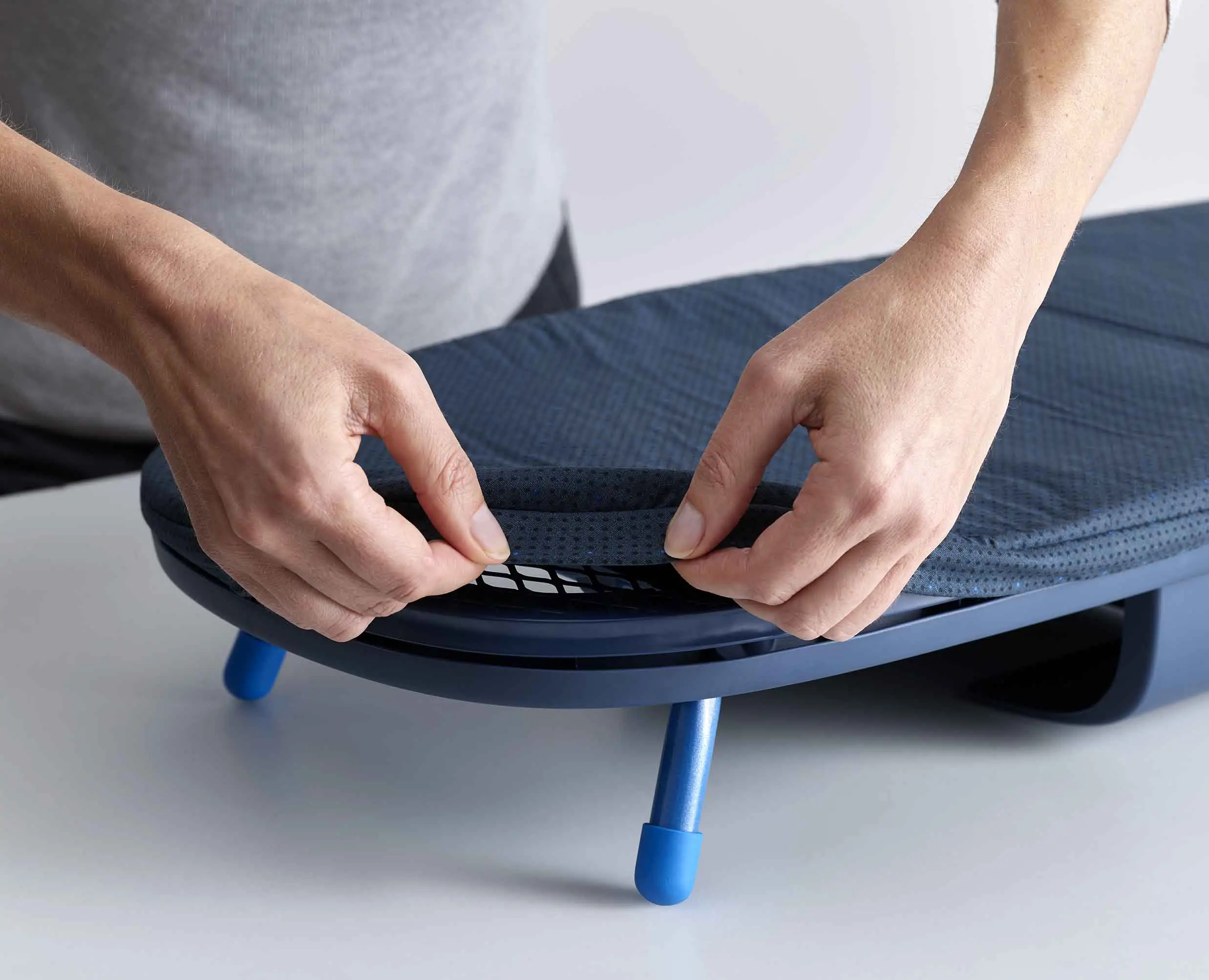 Pocket Plus 35" Folding Blue Ironing Board with Advanced Cover - Image 4