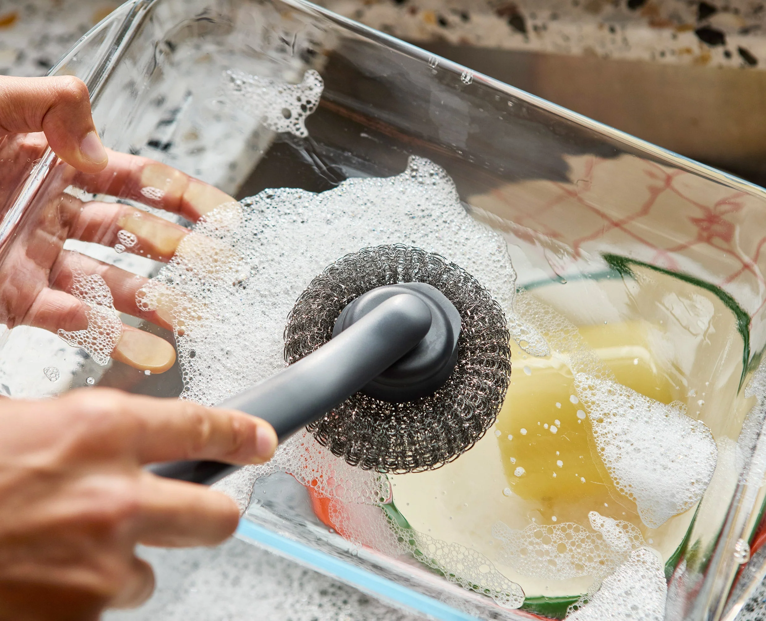 SinkTech™ Dish Brush with Steel Stand & Extra Heads - Image 4