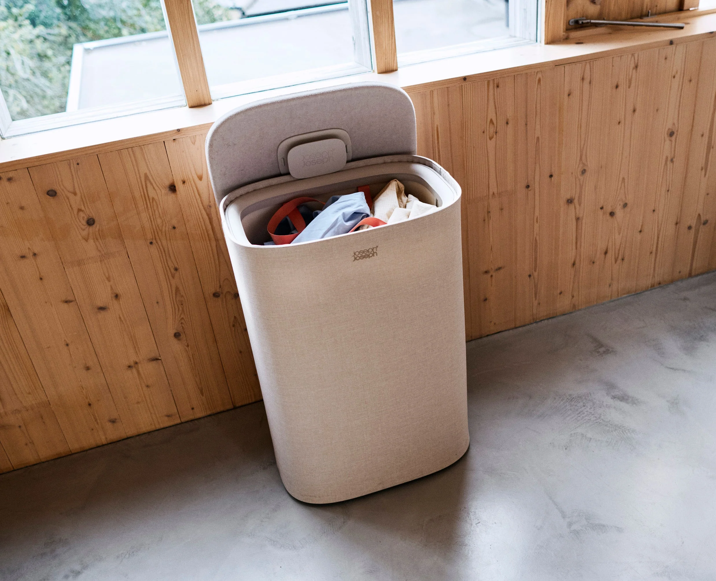 Tota 2 One 60L Pale Mushroom Laundry Basket - Image 4