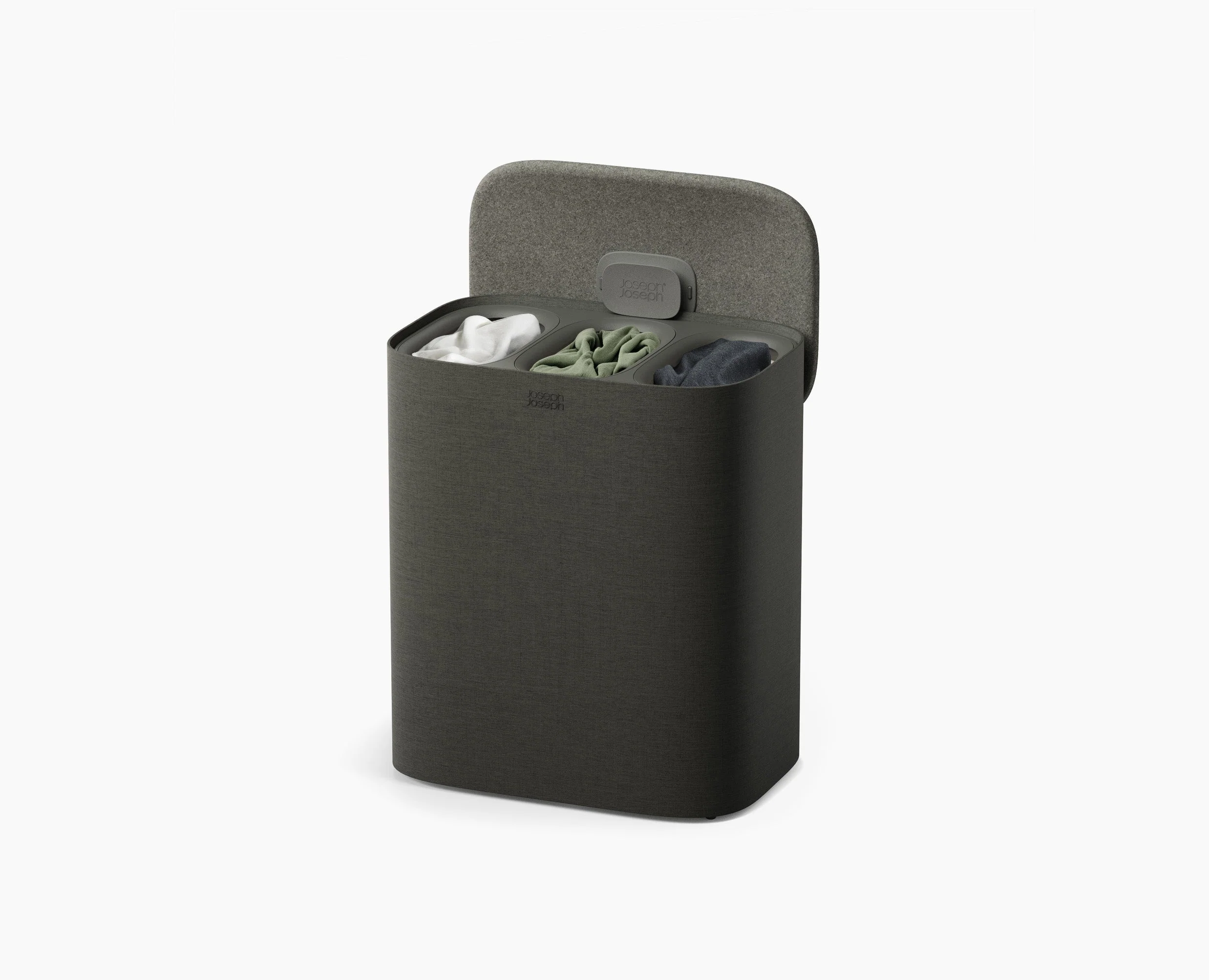 Tota 2 Trio 90L Forest Gray Laundry Separation Basket