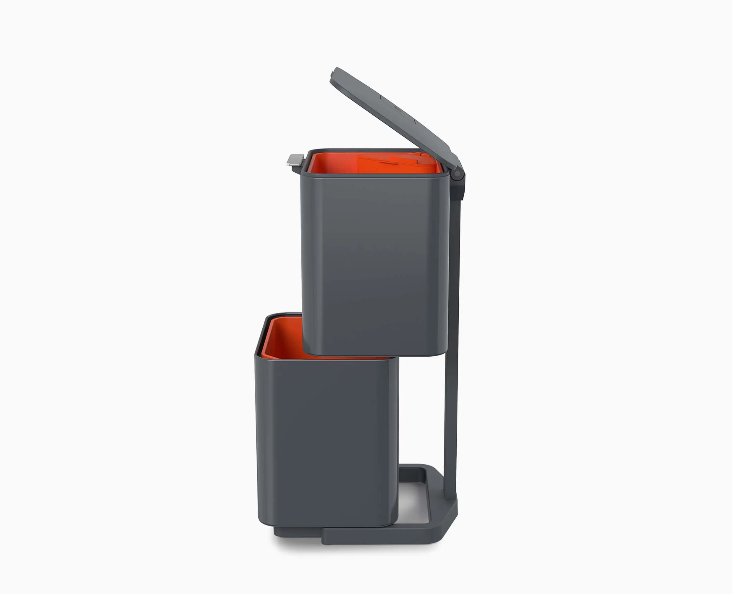 Totem Compact 40L Gray Waste & Recycling Trash Can - Image 8