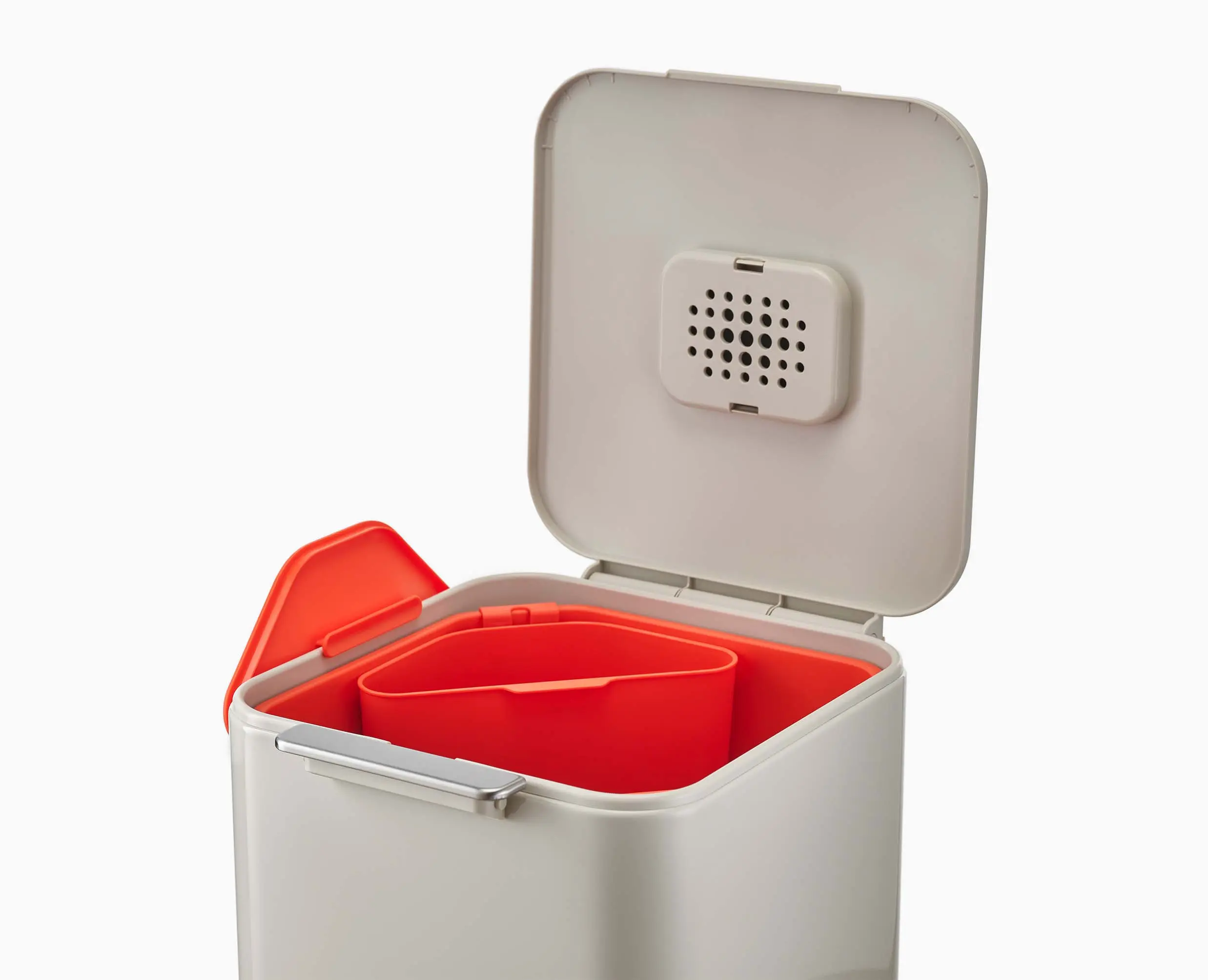 Totem Compact 40L Stone Waste & Recycling Trash Can - Image 5