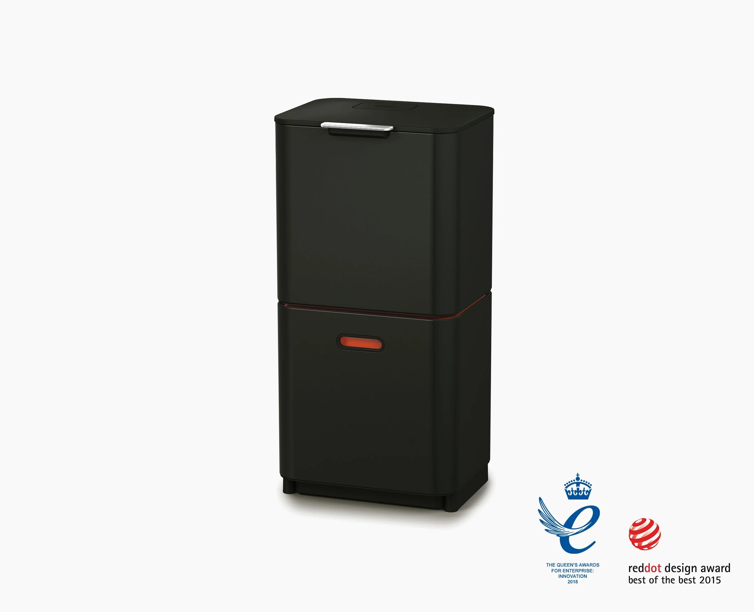 Totem Max 60L Black Waste & Recycling Trash Can - Image 4