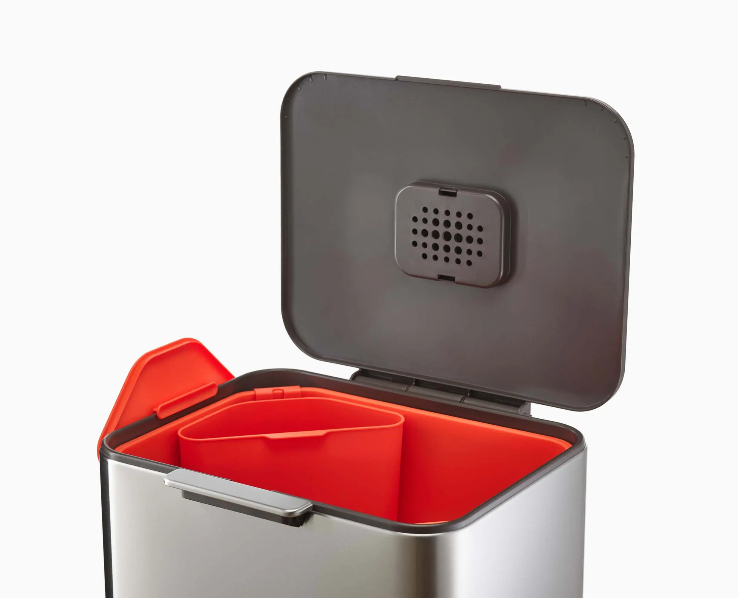 Totem Max 60L Stainless-steel Waste & Recycling Trash Can - Image 5